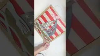 Nautical 4th of July Sailboat Sign Dollar Tree DIY