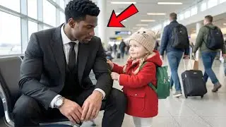 Una Niña Detuvo a un Padre Soltero Negro en el Aeropuerto — Su Pregunta Destruyó a un CEO