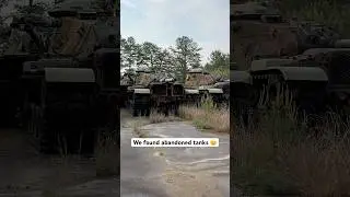 Мы нашли заброшенные танки в лесу.