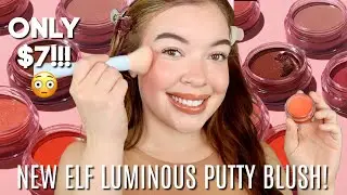 ELF COSMETICS LUMINOUS PUTTY BLUSH | REVIEW AND WEAR TEST!
