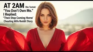 At 2AM She Texted: 'You Don't Own Me.' I Replied: 'Then Stop Coming Home' Cheating Wife Reddit Story