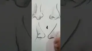 various angles of nose drawing | kindly subscribe for full vedio