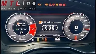 Audi A4 B9 &ndash; RS4 Virtual Cockpit graphics change &ndash; sprememba grafike na Virtual Cockpit-u