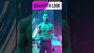 Tiger Shroff Ganapath Movie Look🔥Steel Body With 8 Pack Cutting Abs 😱 #shorts #viral #trending #new