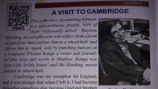 A VISIT TO CAMBRIDGE (ENGLISH READER 8) | LESSON 4 | JAYA RAJPUT | UP BOARD | RAINBOW | CLASS 8
