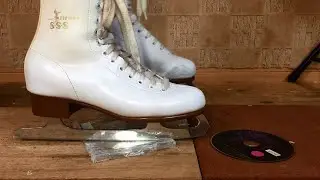 Crush the CD and CD case with ice skates