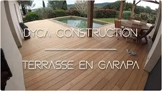 Terrasse en Garapa en L autour d'une piscine !