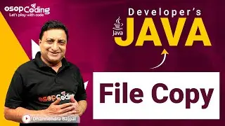 File copy in Java | BufferedIO operation | Java for Developers | IO Package | #Java #Lec90