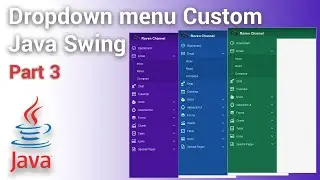 How to Create Dropdown Menu Desktop App using Java Swing | Part #3