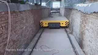 Rail Transfer Flat Cart Battery Operated Transfer Car Automated Guided Carts BXC 15T,BZP 15T