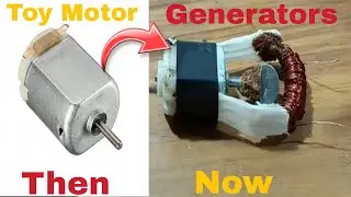 Make a Powerful Mini GENERATOR From a TOY MOTOR