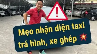 Mẹo nhận diện taxi tr&aacute; h&igrave;nh, xe gh&eacute;p 💥