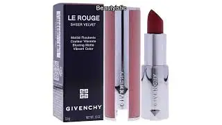 Обзор матовой помады Givenchy Le Rouge Sheer Velvet: роскошь, комфорт и стойкость
