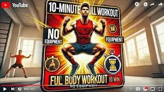 10-Minute Full Body Workout at Home &ndash; No Equipment | Strength, Stamina & Weight Loss 🔥 Build Muscle!