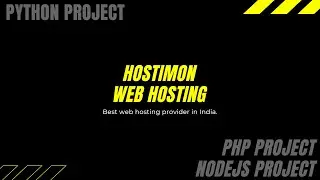 Hostimon | Best web hosting provider in India | Best servers | Code Caption