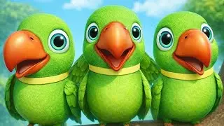 Main Tota hare rang ka| Green Parrot Cartoon Rhyme | Kids Hindi Rhymes | Main Tota 🦜 Mitthu Mitthu