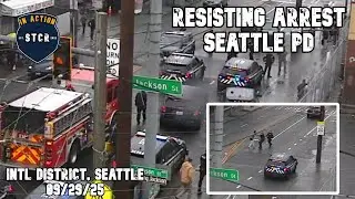 SEATTLE: Suspect fights with officers, gets tackled and tased