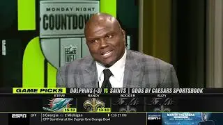 ESPN MNF Countdown Week 16 Dolphins vs. Saints Game Picks | NFL 2021