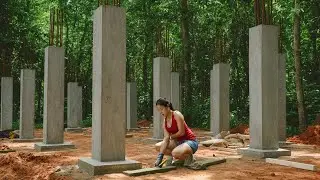 Girl Builds an Off Grid Forest Home in 210 Days | Full Start to Finish Journey