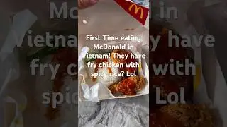 Vietnamese McDonald lol fried chicken with rice lol #food #vietnam #trending  #Ngon qu&aacute;