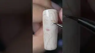 Elsa easy to draw nails art design ❤️✨