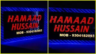 Latest LED name plate design for home | trending name plate | custom your design. #nameplate 