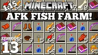 How To Make an AFK Fish Farm Minecraft 1.15.2 #13