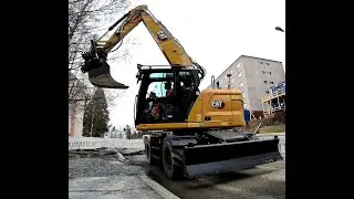 Cat M 319 pitempi koeajo työmaalla