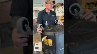 Setting up the bucket that goes under the Dust Cobra.
