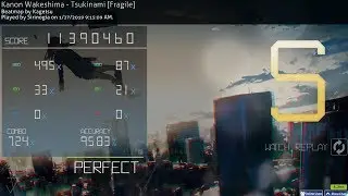KANON WAKESHIMA  - TSUKINAMI [Fragile] FC 5.84★ 95.83% [195pp] - osu! standard