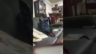 uhhhh I ate the book #book
