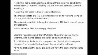 Philosophy of Mind 4.1 - Functionalism