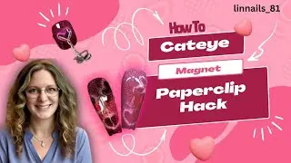 Paperclip 📎 Cateye Heart ❤️  Hack! How To Make it Work! #nailarthacks #gelnailpolish #howtovideo
