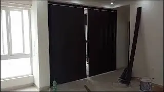 Brown PVC  folding doors