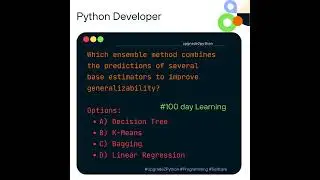 Which machine Learning technique is combines base estimators for better generalizability?