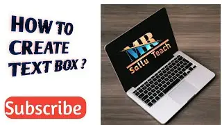 how to create text box/ how to make text box / how to take text box