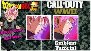 WW2 | Black Goku SSJ Rose Emblem Tutorial | CoD World War 2 Emblem Tutorial #3