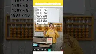 Abacus - Table of 1897 | Saksham Abacus Academy 🇮🇳 #maths #amazing #trending #shorts