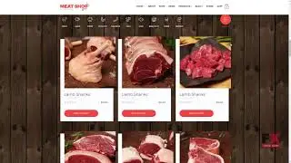 Meat Shop eCommerce Website Template TMT | Free Template  Odeserundiy