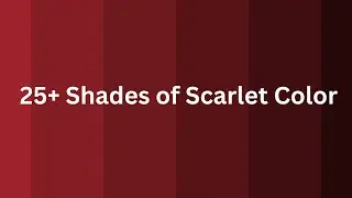25+ Shades of Scarlet Color | colours Palettes