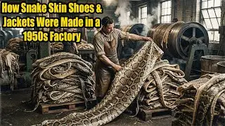 How Snake Skin Shoes & Jackets Were Made in a 1950s Factory