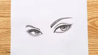 Easy Way To Draw Eyes | Pencil Drawing | Step By Step Tutorial