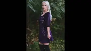 Persephone Mini Dress with Pockets in Purple