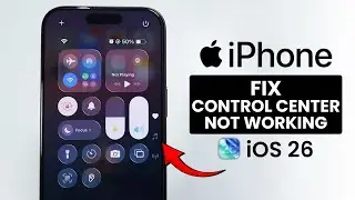 [iOS 26] How to Fix iPhone Control Center Not Working Issue