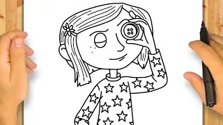 Como Desenhar a Coraline | Passo a Passo Simples e F&aacute;cil