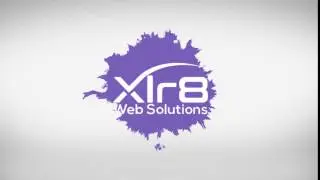 Xlr8 Web Solutions - Paint animated logo intro