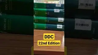 DDC 22nd Edition #libraryscience #DDC
