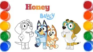 How to Draw Honey | Bluey Drawings | Step by Step Tutorial 