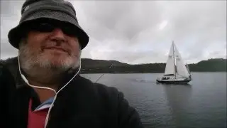 The Argyll Hunter Gatherer fishing for mackerel at Tarbert, Loch Fyne