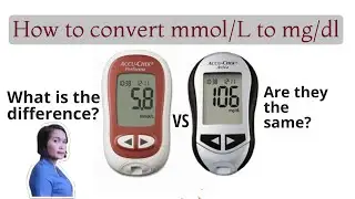 How to convert millimole per liter to milligram per deciliter of blood sugar level.